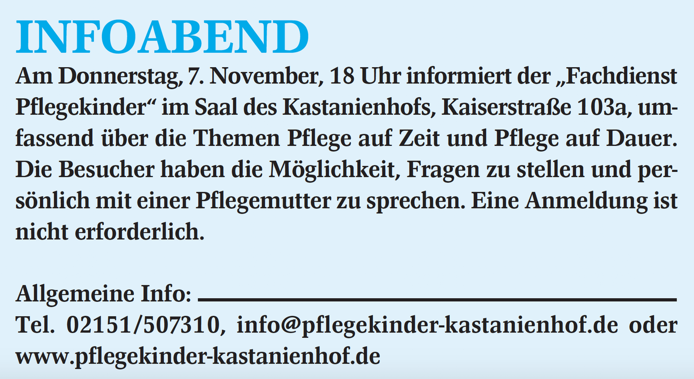 Presse ET Bereitschaftspflege Ein Zuhause Auf Zeit Kastanienhof